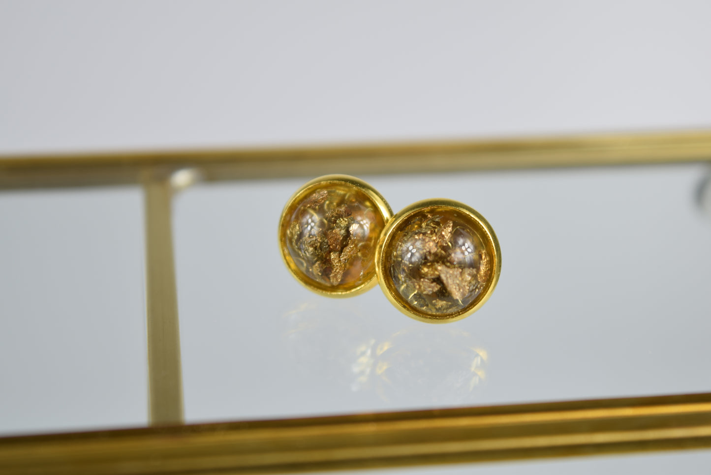 Ohrstecker Gelbgold Glitter  Gold