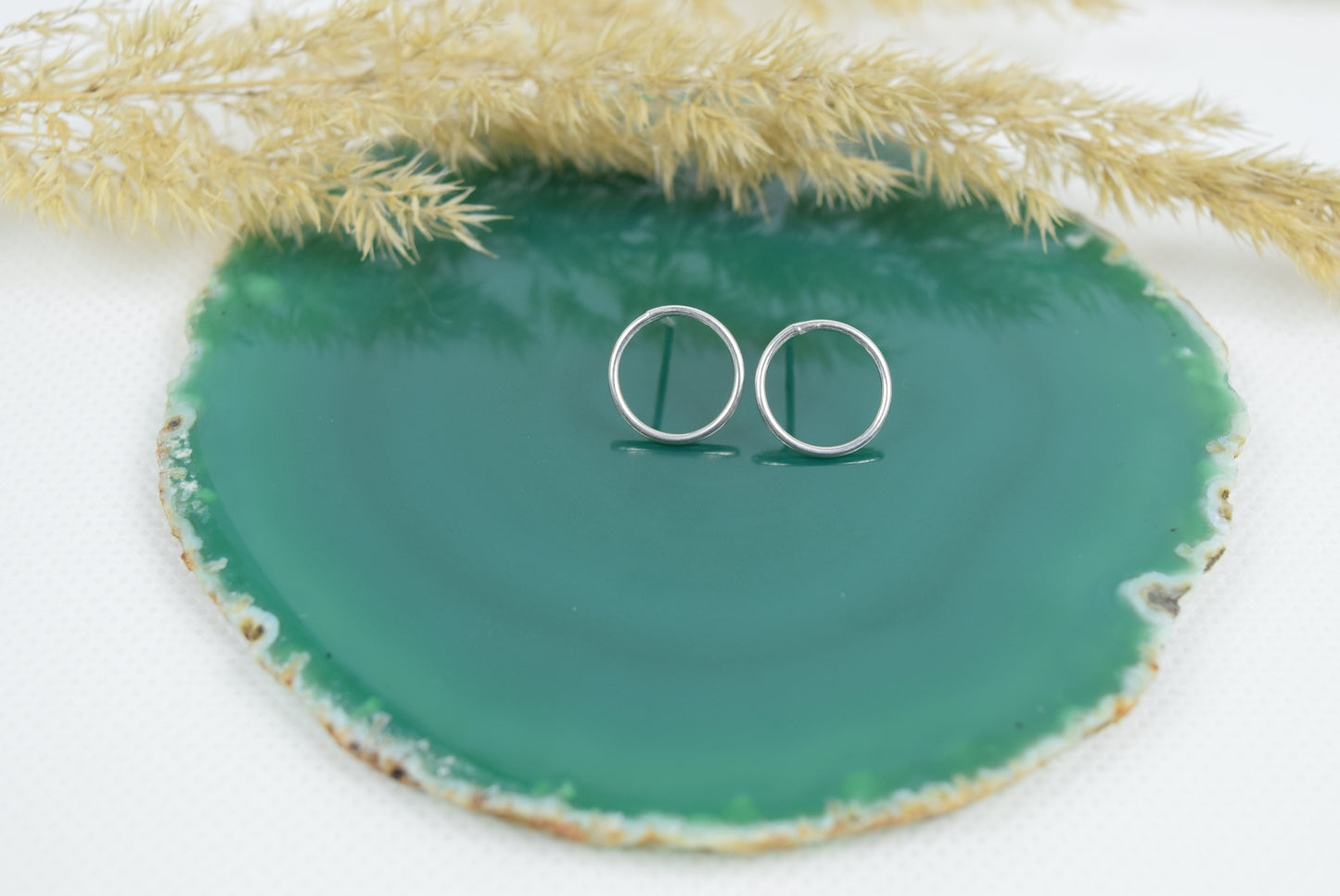 Front Creole, Kreis Ohrstecker echt Silber