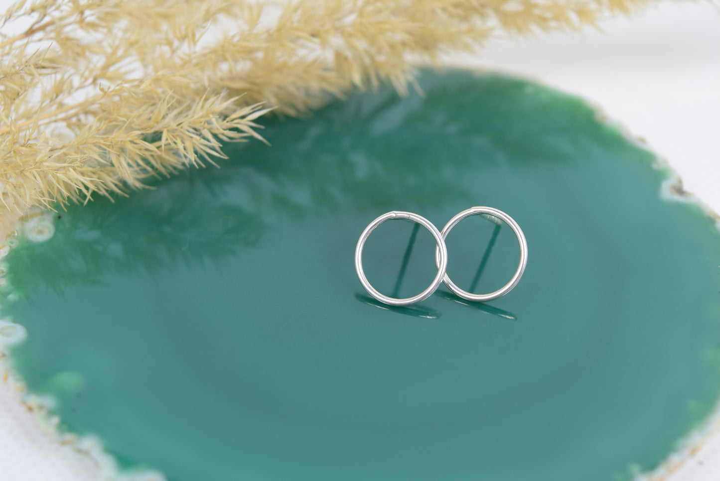 Front Creole, Kreis Ohrstecker echt Silber