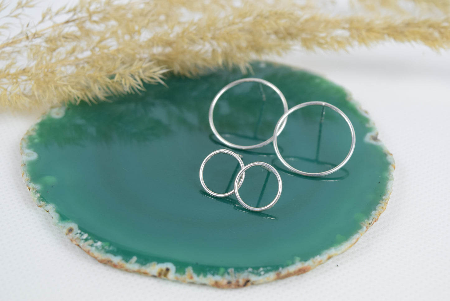 Front Creole, Kreis Ohrstecker echt Silber