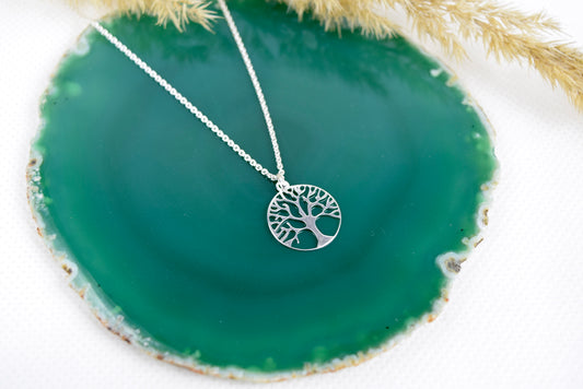 Kette Silber 925 Baum des Lebens, Lebensbaum, Axis Mundi