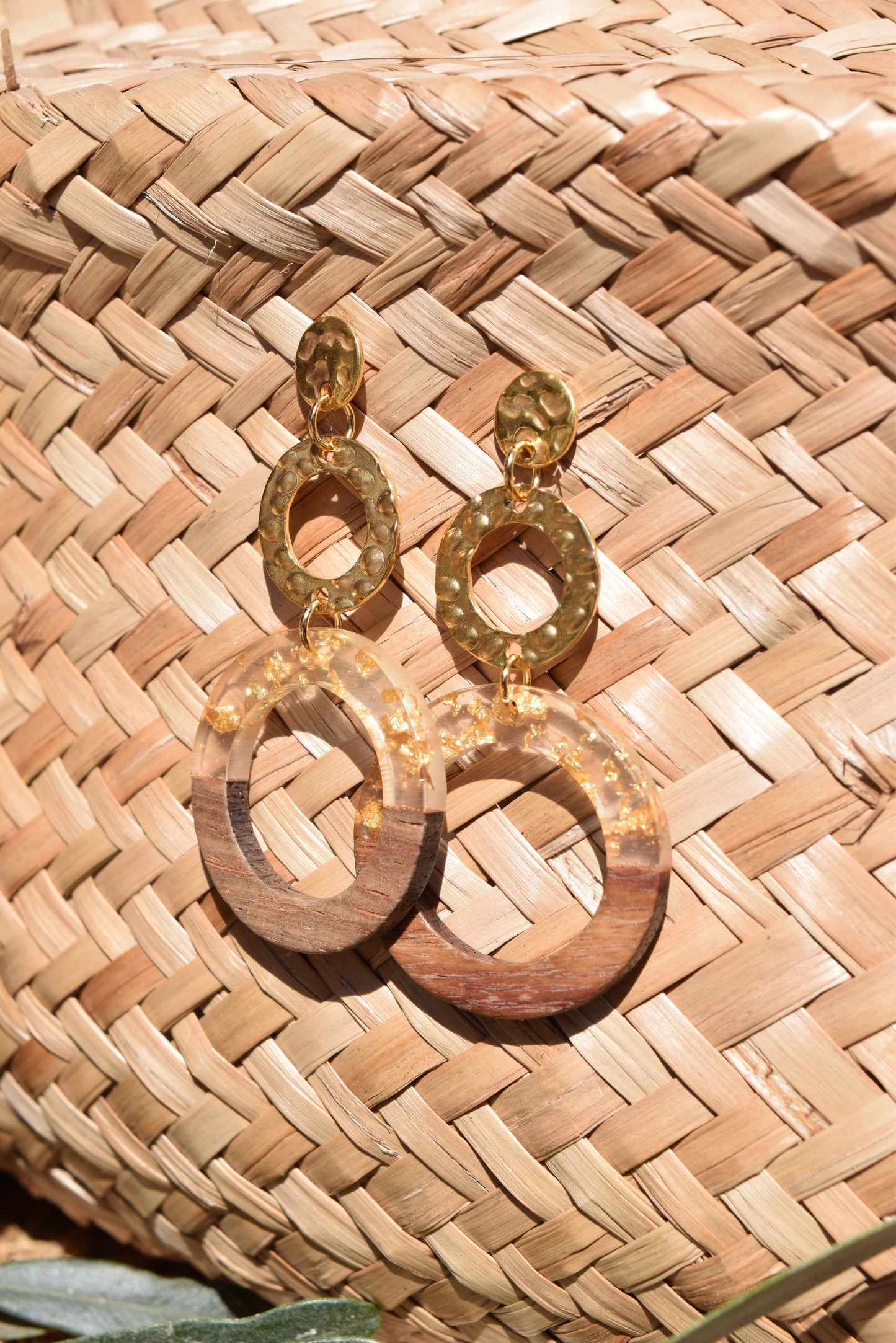 Ohrstecker Ibiza Terra alta mit Edelstahlstecker vergoldet 24Karat
